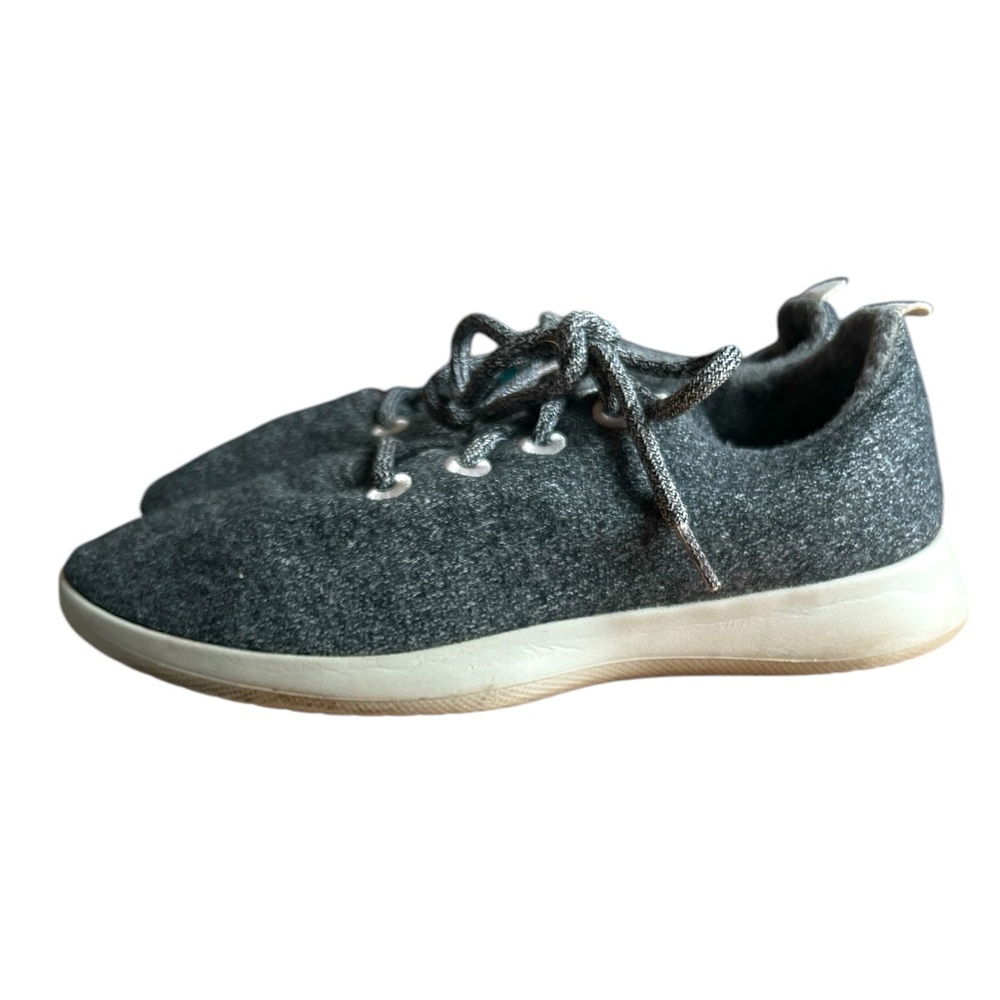 ALLBIRDS Gray Merino Wool Runners Lace-Up Shoes W9 - Women's Size US 9